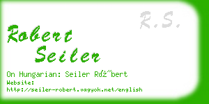 robert seiler business card